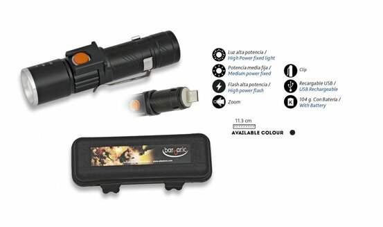 Baterka Albainox Zoom USB nabíjecí (130lm)