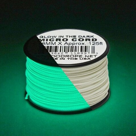 Micro cord 1.18mm Atwood Uber Glow 125ft bílý 