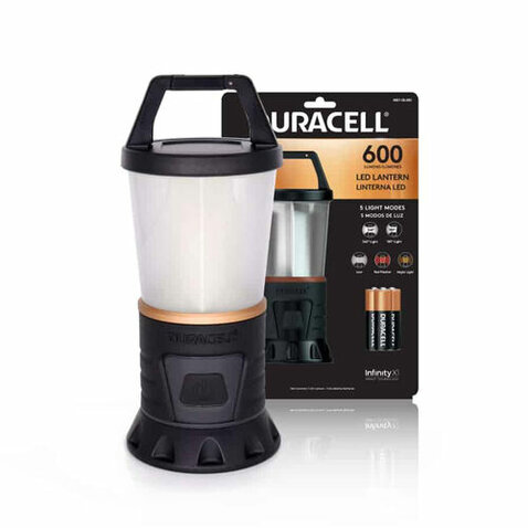 Kempingová lampa Duracell (600lm) +3ks AA