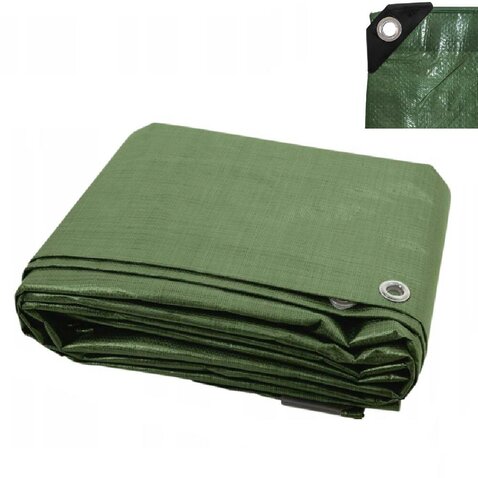 Nepromokavá krycí plachta 110g 5x5m zelená
