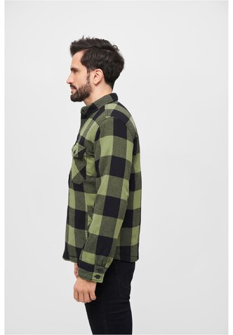 Bunda Brandit Lumberjacket zelená/čierna