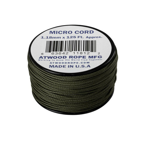 Micro Cord 1,18 mm Atwood 125ft olive drab