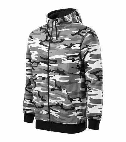 Mikina Camo Zipper urban