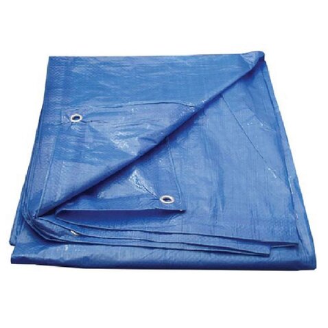 Nepromokavá krycí plachta 55g 6x8m modrá