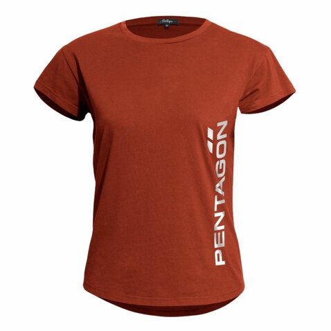 Dámské tričko Pentagon Vertical Maroon Red