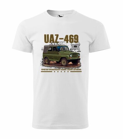 Tričko UAZ-469 biele