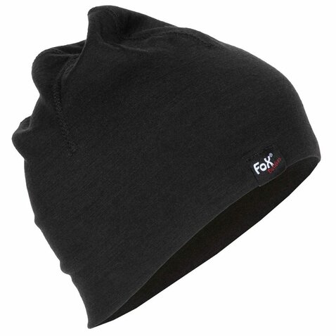 Zimní čepice Beanie Merino Lite černá