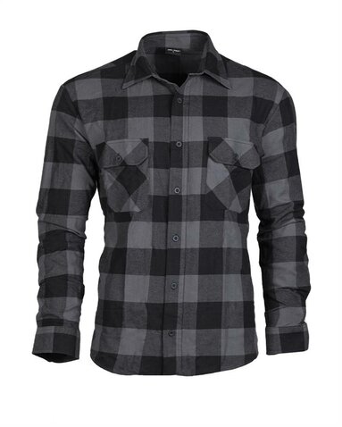 Flanelová košile Mil-Tec sivo-černá