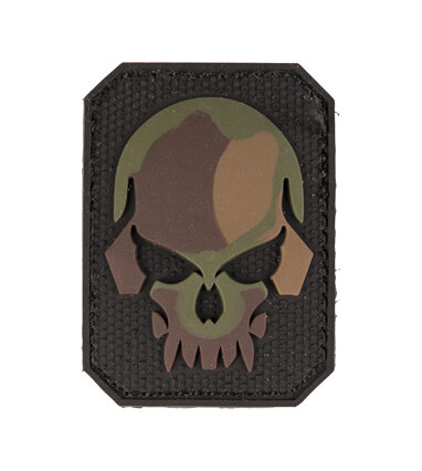 Nášivka na suchý zip/patch Skull 3D camo