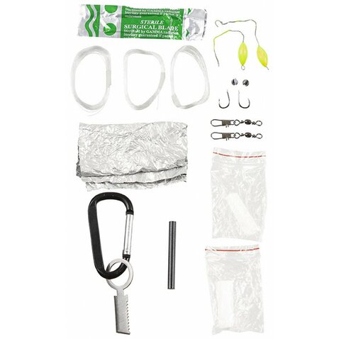 Survival set na prežitie Parachute Cord čierny