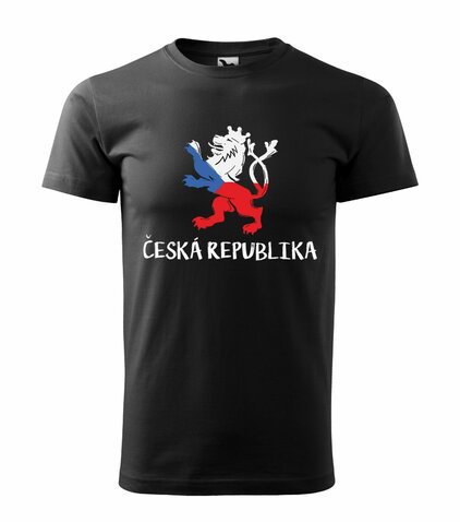 Tričko Česká republika čierne