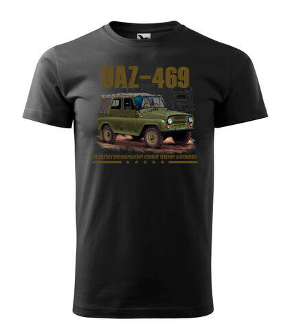 Tričko UAZ-469 čierne