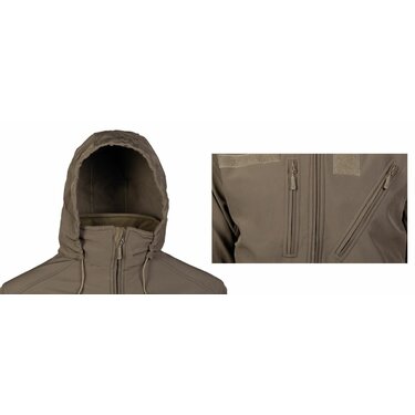 Bunda Mil-Tec SCU Softshell zelená