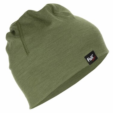 Zimní čepice Beanie Merino Lite olive