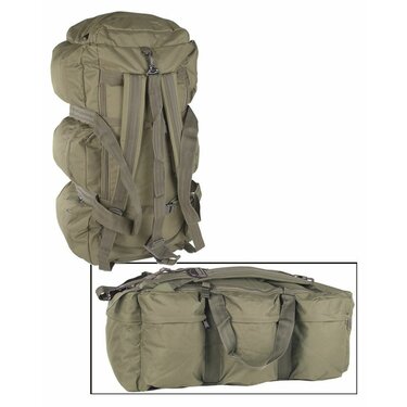 Batoh-cestovní taška 2v1 Duffle Combat 98l olive