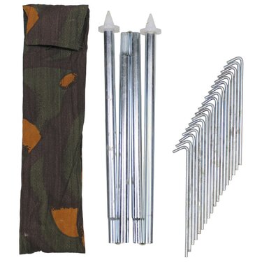 Kolíky ke stanu 16ks + stanová tyč 125cm