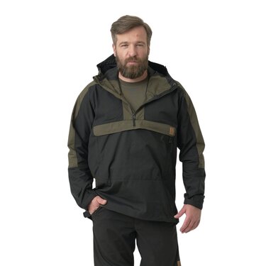 Bunda Helikon-Tex Woodsman Anorak čierna/taiga gre
