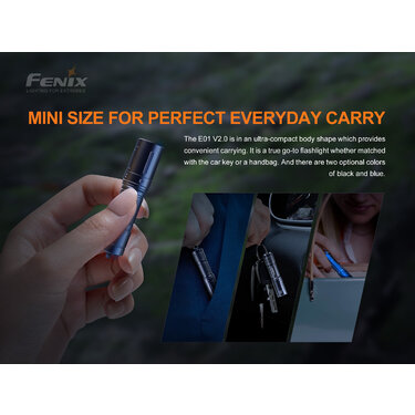 Taktická baterka Fenix E01 V2.0 (100lm)