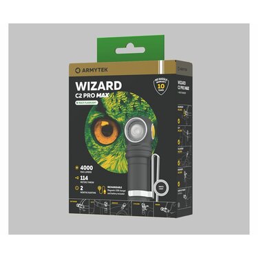 Čelovka 2v1 Armytek Wizard C2 Pro Max Magnet USB (