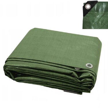 Nepromokavá krycí plachta 110g 8x10m zelená