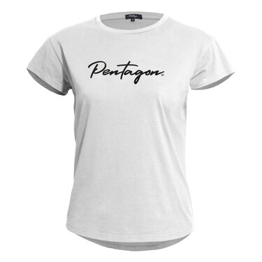 Dámské tričko Pentagon Calligraphy biele