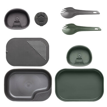 Kempinkový stravovací set Wildo DUO Complete olive/grey