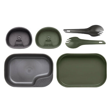 Kempinkový stravovací set Wildo DUO Light olive/grey