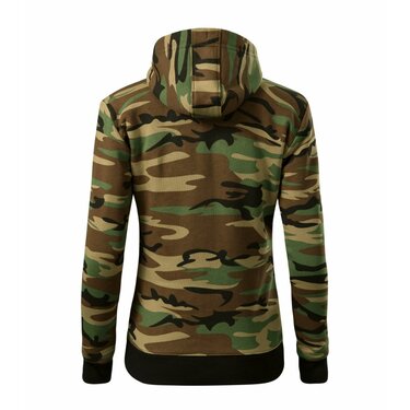 Mikina Camo Zipper dámska woodland