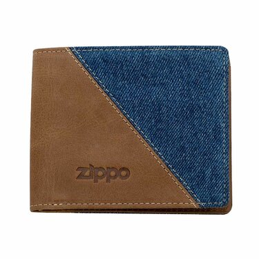 Peněženka Zippo kožená denim 44156