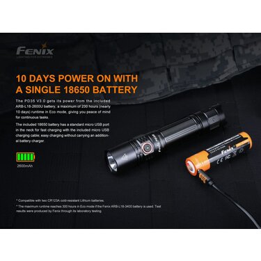 Taktická baterka Fenix PD35R V3.0 (1700lm)