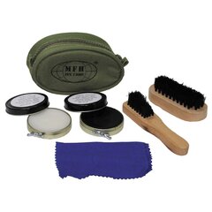 Leštící set na obuv (boxy, mazáček, kartáč, hadřík)