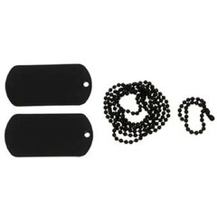 ID známky černé US Dog-tag