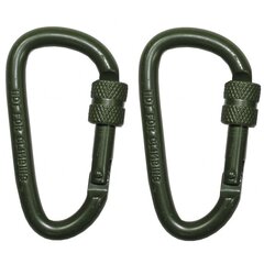 Karabina s pojistkou 6 x 60 mm olive (2ks)