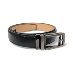 Kožený opasek Elegon s automatickou přezkou černý