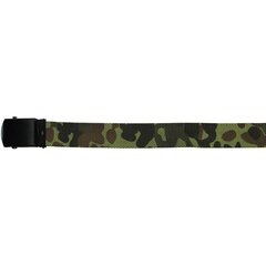 Opasek s kovovou přezkou flecktarn