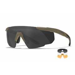 Taktické brýle WileyX Saber Advanced Tan smoke/clear/rust