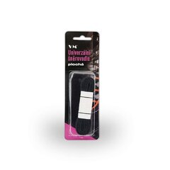 Tkaničky VM Footwear ploché černé 125cm
