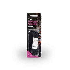 Tkaničky VM Footwear ploché černé 155cm