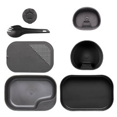Kempinkový stravovací set Wildo 7-dílný shadow grey/černá