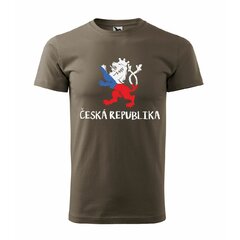Tričko Česká republika hnědé