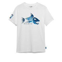 Tričko Wiley X Fish Skeleton bíle