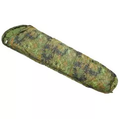 Spací pytel s výplní (450g/m2 dutá vlákna) flecktarn