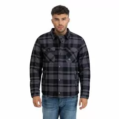 Bunda Vintage Industries s výplní grey check