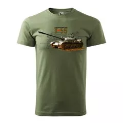 Triko motiv TANK T-55 olive