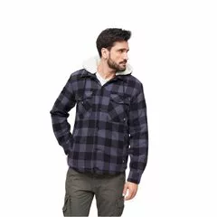 Bunda Brandit Lumberjacket šedá/černá
