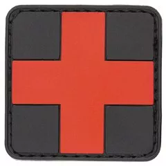 Patch Medic kříž první pomoc černý