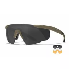 Taktické brýle WileyX Saber Advanced Tan smoke/clear/rust